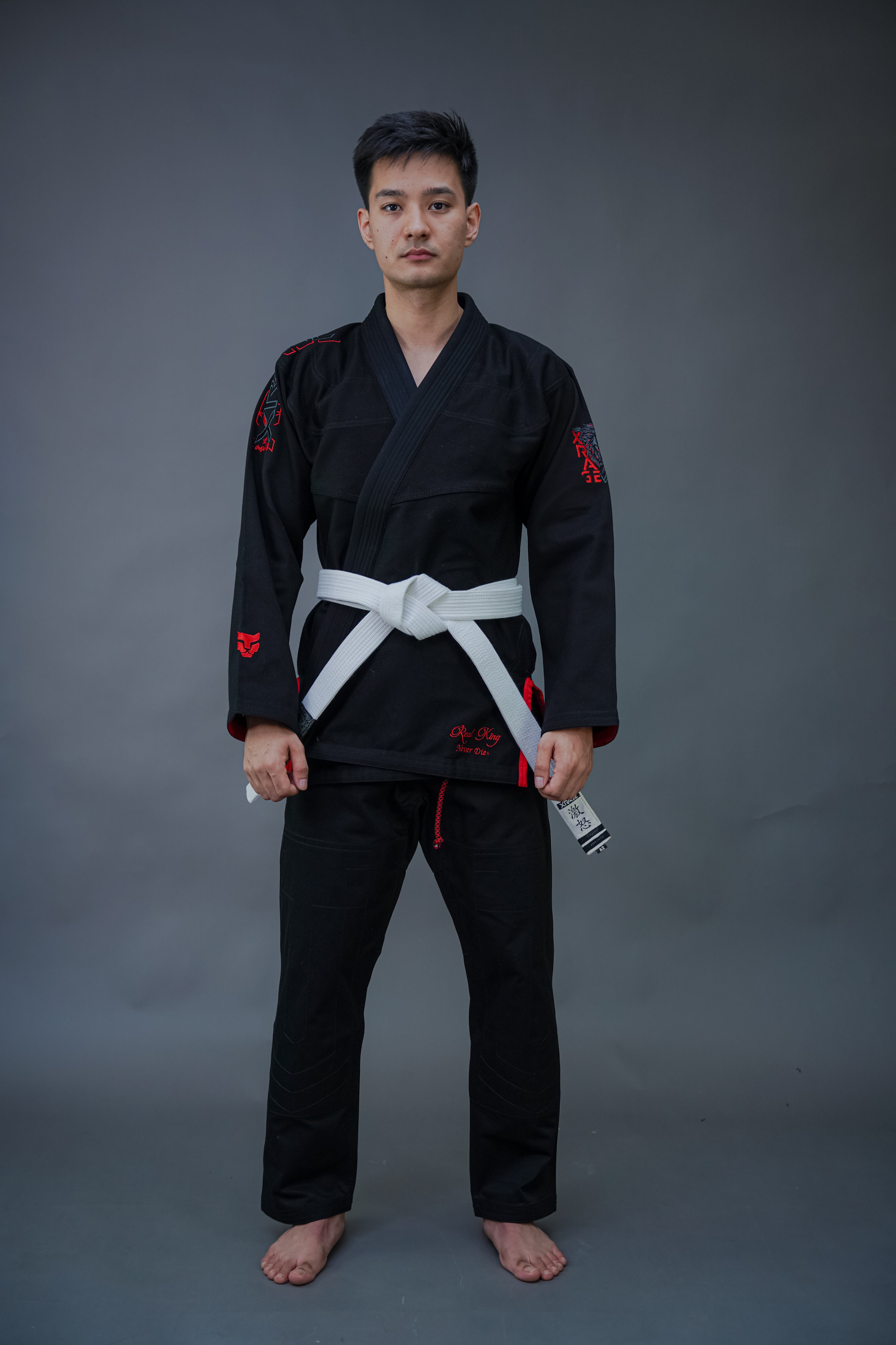 XRage Sports – Premium Men’s Jiu-Jitsu Gi (Black Red Edition)